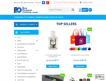 Tablet Screenshot of buypromosonline.com
